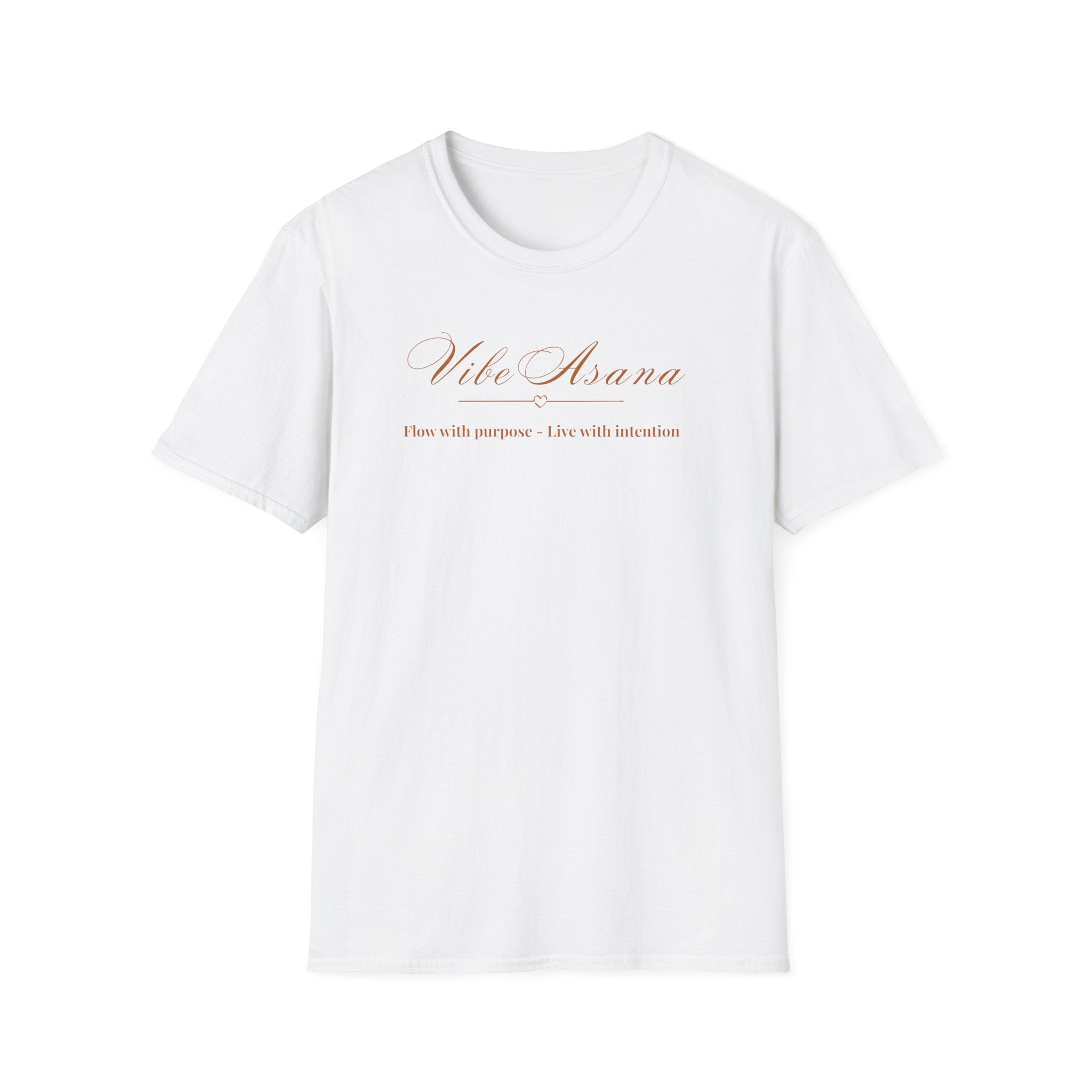 Vibe Asana T-Shirt for Women | Flow With Purpose Live With Intention Tee | Yoga Lifestyle Shirt | Mindful Graphic Tee | Wellness Apparel
