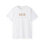 HER T-Shirt for Women | Higher Era Reclaimed Graphic Tee | Women’s Empowerment Shirt | Confidence Tee | This Life Is Hers Apparel