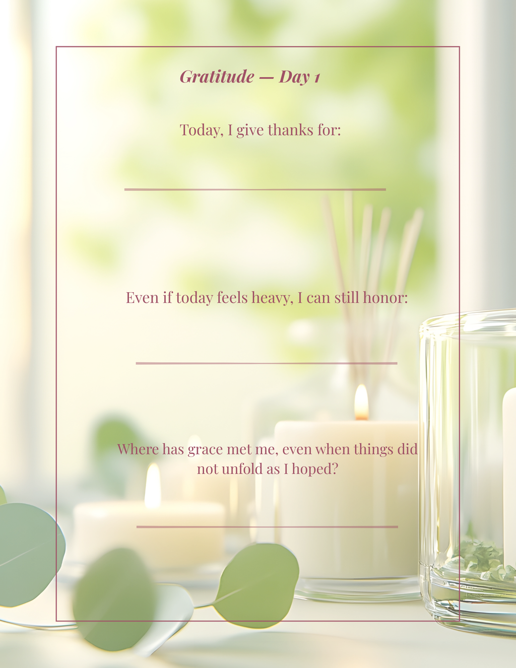 7-Day Morning & Evening Ritual Planner - A Gentle Return to Yourself " Print + Digital Bundle'