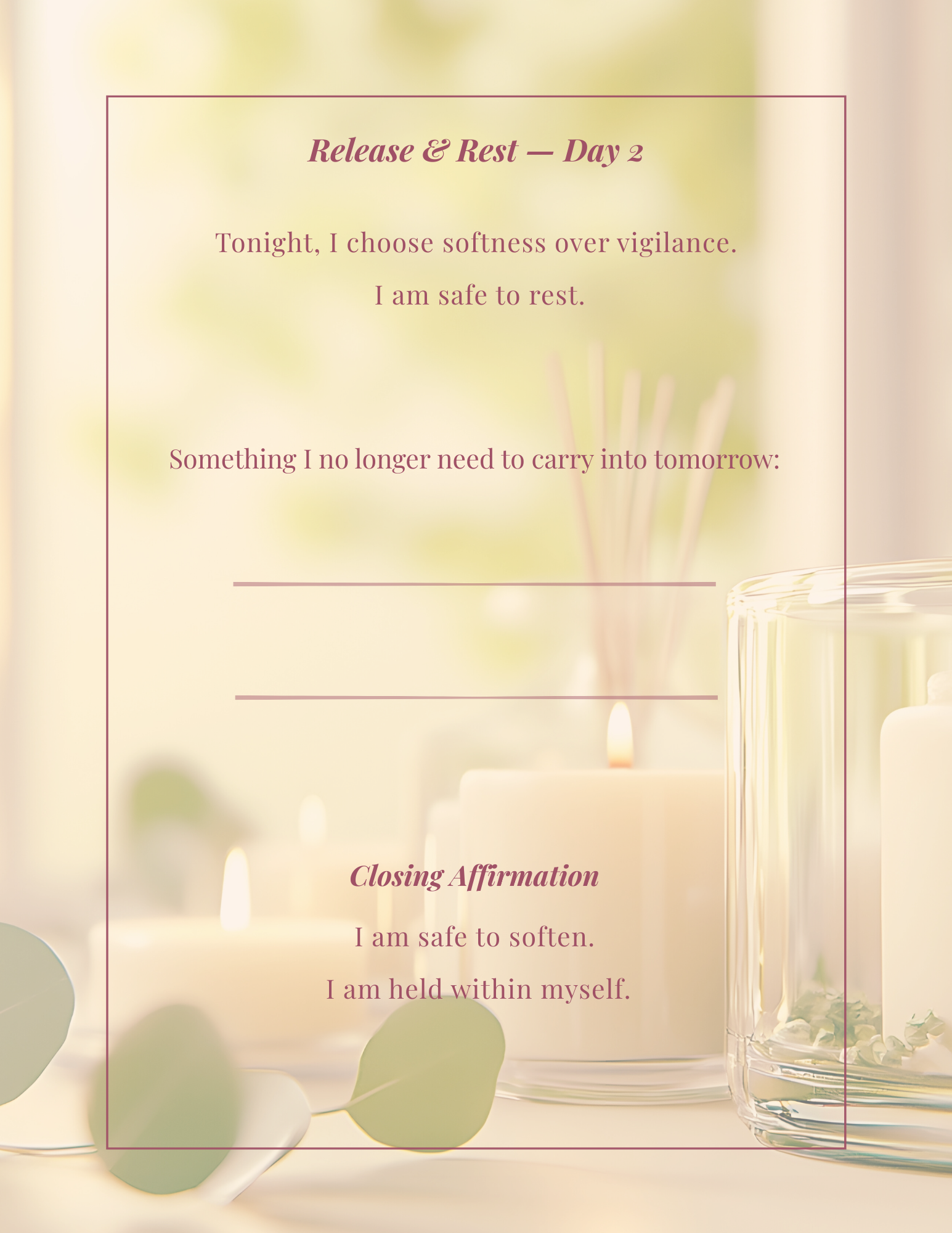 7-Day Morning & Evening Ritual Planner - A Gentle Return to Yourself " Print + Digital Bundle'