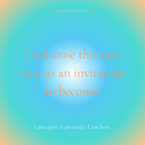 "Becoming Her Gentle Beginning Affirmation Cards deck with 10 uplifting daily affirmations for meditation and self-care"