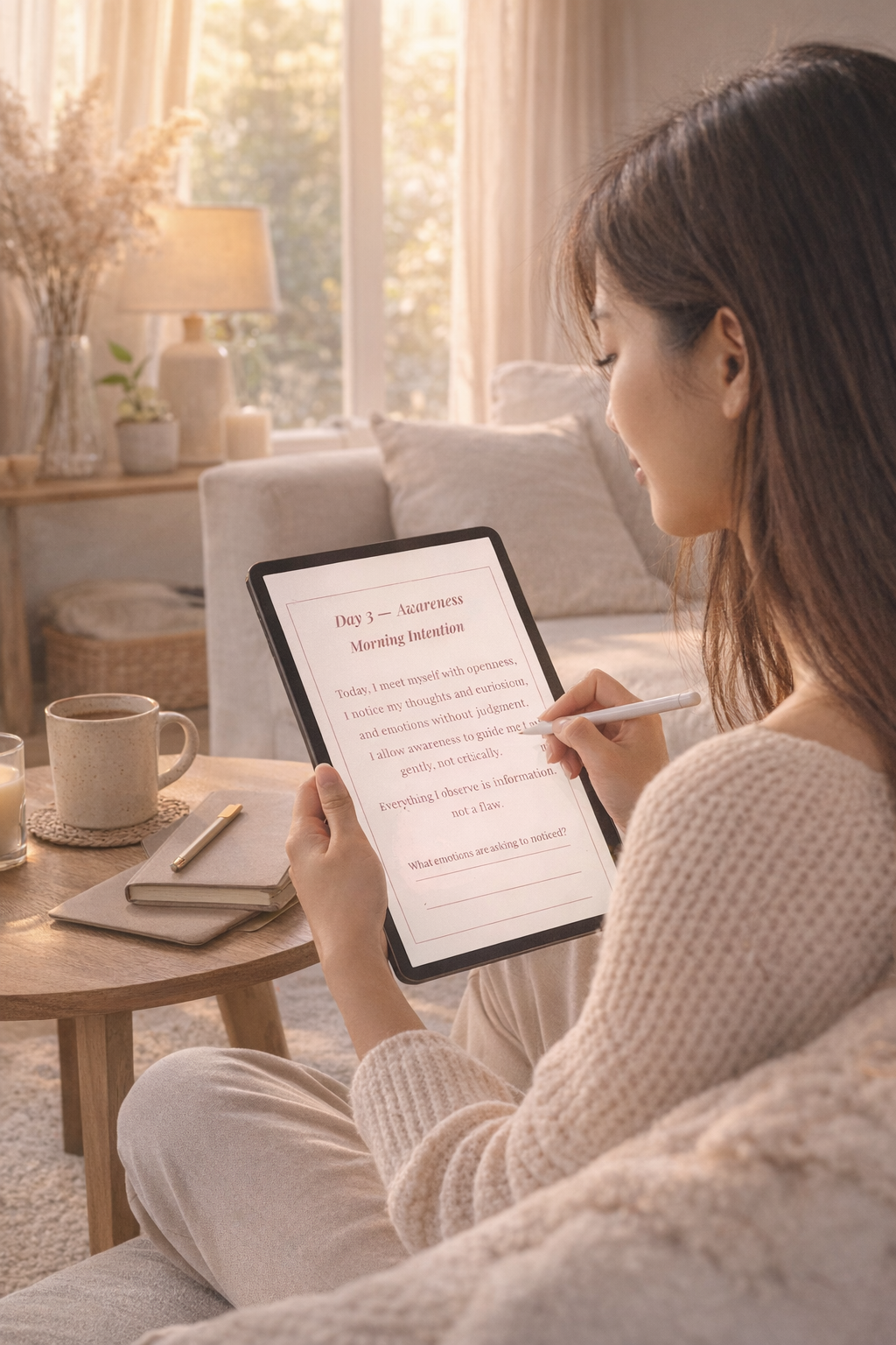 7-Day Morning & Evening Ritual Planner - A Gentle Return to Yourself " Print + Digital Bundle'